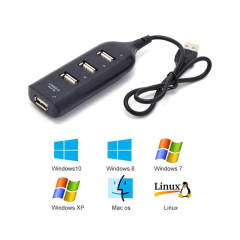 4 Port USB Çoğaltıcı Çoklayıcı Hub USB 2.0 Çoklama PC Laptop