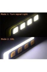 2 Adet Led Araç Gündüz Farı Çok Güçlü Led Sis Farı + Drl Sinyal