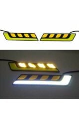 2 Adet Led Araç Gündüz Farı Çok Güçlü Led Sis Farı + Drl Sinyal