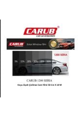 SERİA 1200 Siyah Çizilmez Cam Filmi 50 Cm X 10 Metre Dark Black  % 15 Geçirgenlik