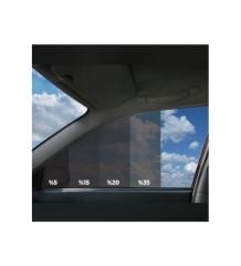 SERİA 1200 Siyah Çizilmez Cam Filmi 50 Cm X 10 Metre Dark Black  % 15 Geçirgenlik