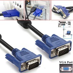 VGA KABLOSU EKRAN LCD MONİTÖR BAĞLANTI KABLOSU 5 Adet