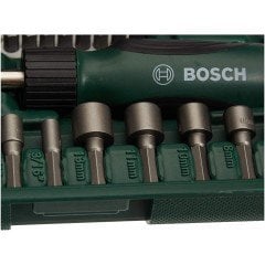 Bosch 46 Parça Cırcır Tornavidalı Vidalama ve Lokma Uçlu Aksesuar Seti