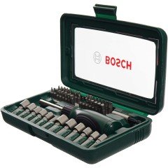 Bosch 46 Parça Cırcır Tornavidalı Vidalama ve Lokma Uçlu Aksesuar Seti