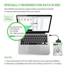 sb 3.0 Yüksek Hızlı 2.5 Inç Sata Ssd Ve Hdd Harddisk Kablosu