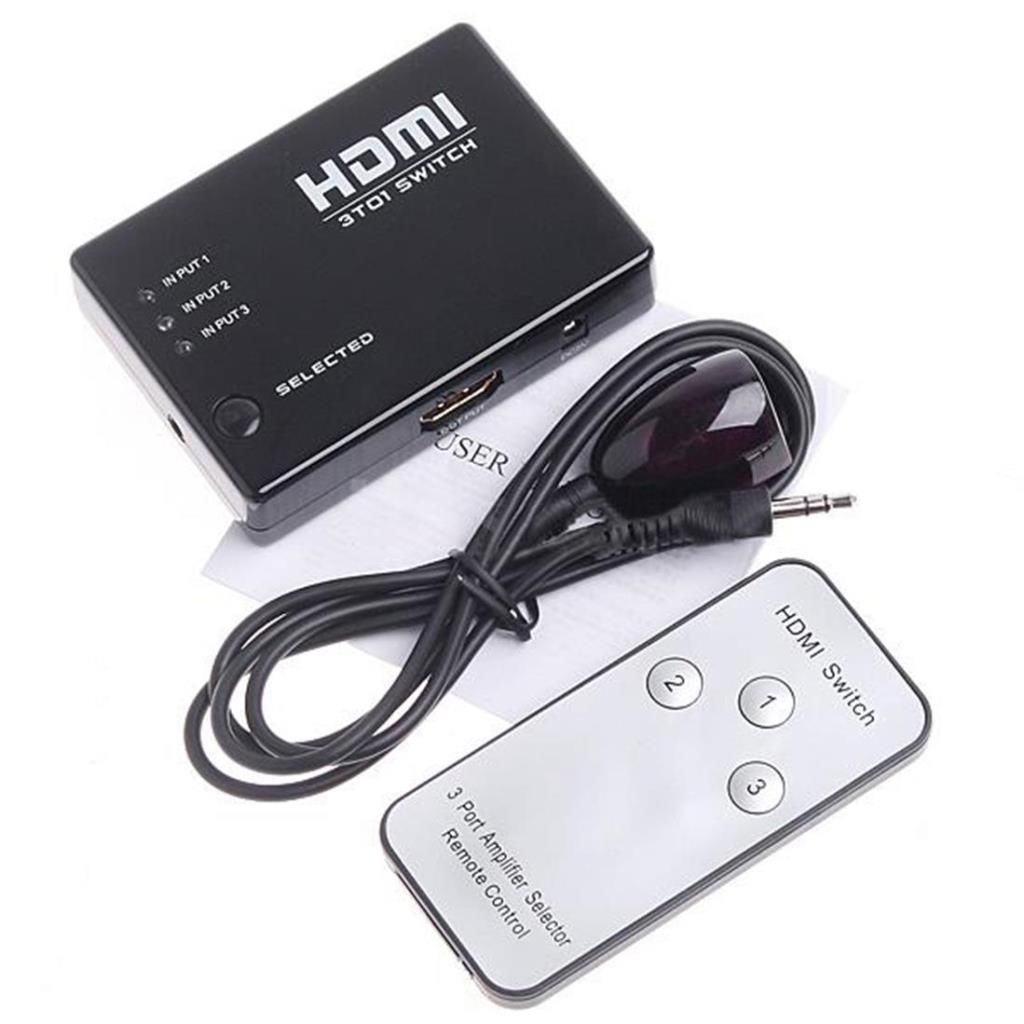 3 Port Hdmi Switch Çoklayıcı Çoğaltıcı Kumandalı