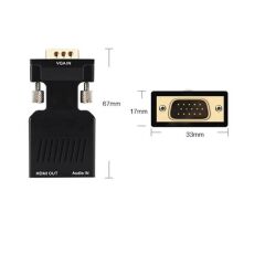 Vga To Hdmi Çevirici Dönüştürücü Laptop Tv Monitör Adaptör Kablosu 4501
