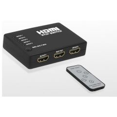 Hdmi Çoklayıcı Çoğaltıcı Switch 5 Port Kumandalı Ir Alıcılı