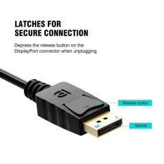 Displayport To Hdmi Çevirici Dönüştürücü Adaptör Kablosu 1.8 Metre