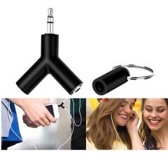 3.5mm Kulaklık Stereo Çoklayıcı Çoğaltıcı Switch Splitter Anahtarlık Adaptör