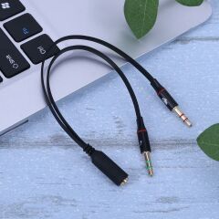 Kulaklık Mikrofon Çevirici Ayırıcı Switch Splitter 3.5mm