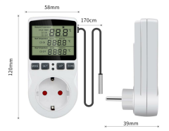 220V Çok Fonksiyonlu Dijital Termostat Kuluçka Sıcaklık Kontrol Cihazı