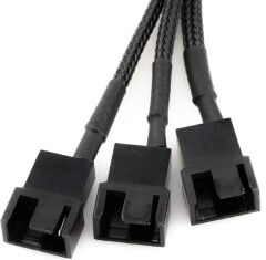 4597 Sata Power To Fan Çevirici 3 Port Y Pin PWM Çoklayıcı Splitter Fan Kablosu