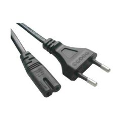 Teyp Fişi - Notebook Adaptör Işıldak Power Güç Kablosu 2 Pin 2 Adet