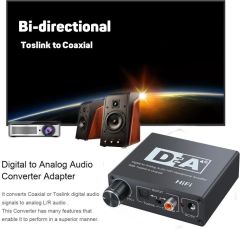 Digital To Analog Dac Çevirici Dönüştürücü Ses Optik Adaptörü