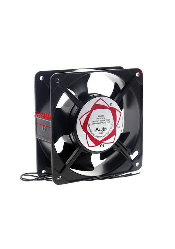 Kuluçka Makinesi Fan 220 V Metal Fan 12 x 12 x 3.8 cm