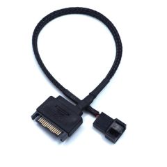 4903 Sata Power To Fan Çevirici Y PWM Çoklayıcı Splitter Kablosu 1 Port 2 Pin