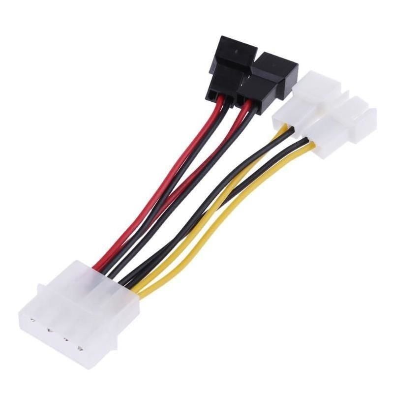 4475 Fan Çoklayıcı Kablosu Splitter 4 pin Switch 3 pin 3 Port