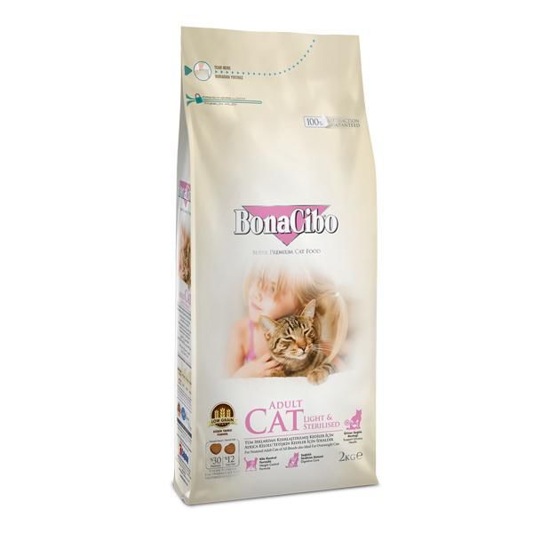 BonaCibo  Kısırlaştırılmış Kedi Maması 2 Kg