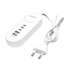 25w Pd Lightning+ 2 Type-c + 2 Usb Şarj Adaptör