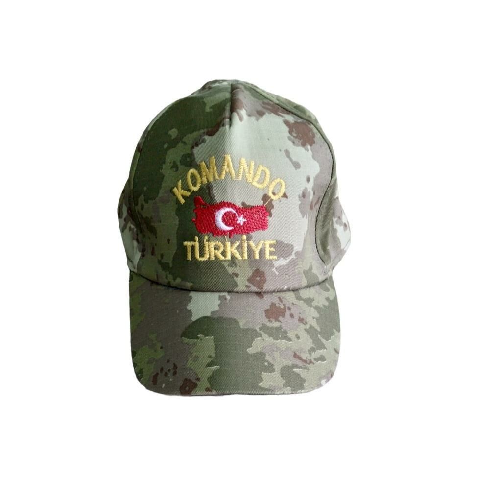 Komando Asker Çocuk Kepi Şapkası Ayarlı