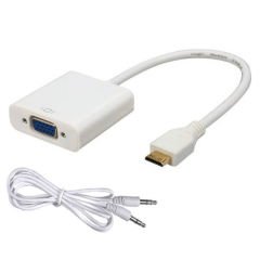 MİNİ HDMI TO VGA SES GÖRÜNTÜ HD 1080P KALİTELİ 4307