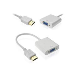 Hdmi to Vga Kablo Çevirici Dönüştürücü Görüntü Altın Uçlu-FULL HD