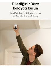 Eufy Security C220 360 Derece Dönebilen Kızılötesi Gece Görüşlü IP Kamera - T8W1 (Anker Türkiye Garantili