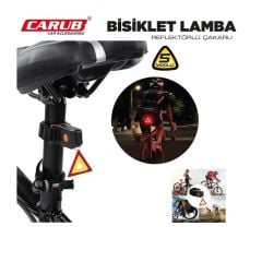 Bisklet Stop Lamba Reflektörlü Çakarlı