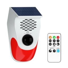Kumandali Solar Sesli̇ Işikli 120db Alarm Si̇stemi̇