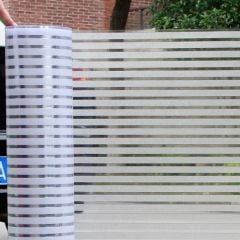 Çizilmez Cam Kumlama Dekoratif Cam Folyosu A Kalite 100 cm Eninde 4 Metre