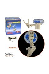 12v Oto Vantilatör 6 Inç Mandallı