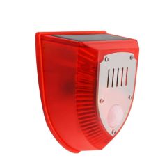 Köpek Si̇lah Sesli̇ Hayvan Kovucu Alarm Ci̇hazi Hareket Sensörlü Solar Panelli̇