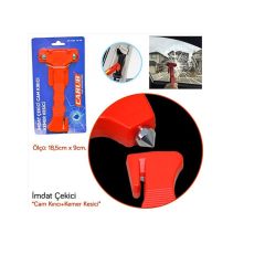 CARUB Oto İmdat Çekici Cam Kırıcı +Kemer Kesici