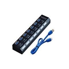 5258 7 Port Usb 3.0 2.0 Hub Anahtarlı Çoklayıcı Çoğaltıcı Switch