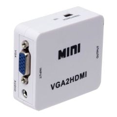 Vga To Hdmi Ses Çikişli Mi̇ni̇ Model Dönüştürücü