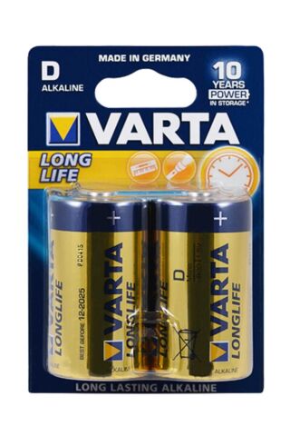 VARTA LONGLIFE ALKALIN BÜYÜK BOY PİL D 2 Lİ