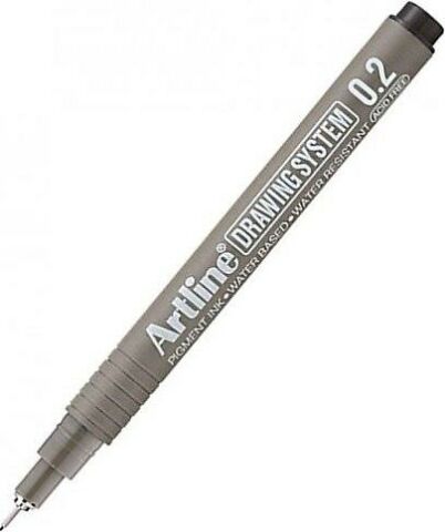 ARTLINE TEKNİK ÇİZİM KALEMİ SİYAH 0.2 MM 12 Lİ