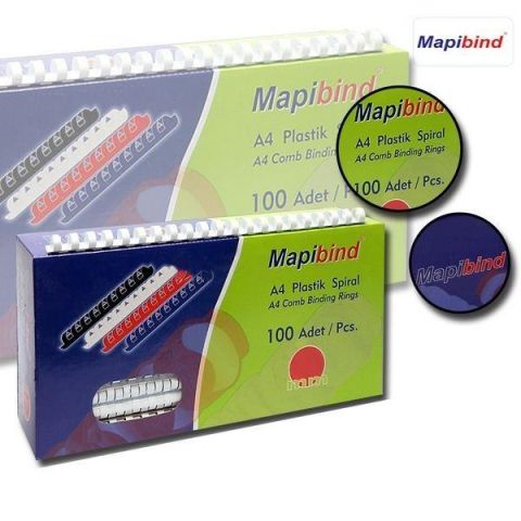 MAPİ PLASTİK SPİRAL BEYAZ 10 MM 100 LÜ