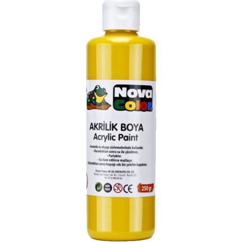 NOVA COLOR AKRİLİK BOYA 250 GR.SARI NC-3010