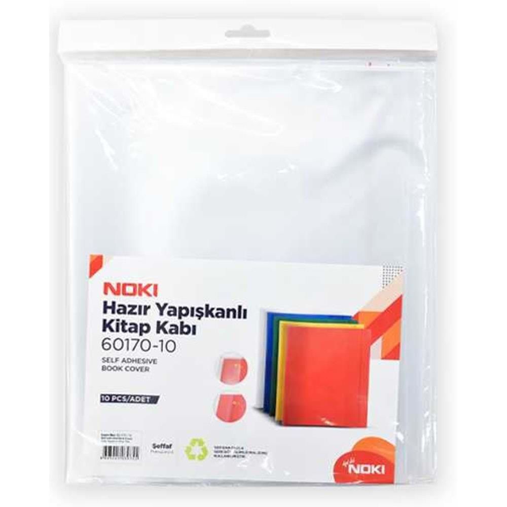 NOKİ HAZIR KİTAP KABI ŞEFFAF 10 LU 60170-10