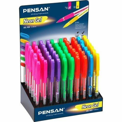 PENSAN NEON JEL KALEM 1.00 MM RENKLİ 60 LI