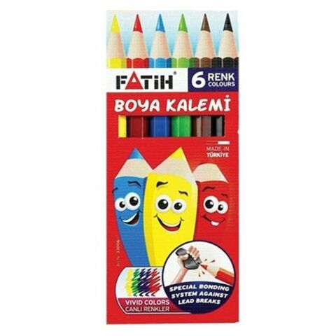 FATİH KURU BOYA KALEMİ 6 LI KISA