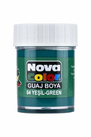 NOVA COLOR GUAJ BOYA 12 Lİ ŞİŞE YEŞİL NC-106