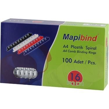 MAPİ PLASTİK SPİRAL BEYAZ 16 MM 100 LÜ