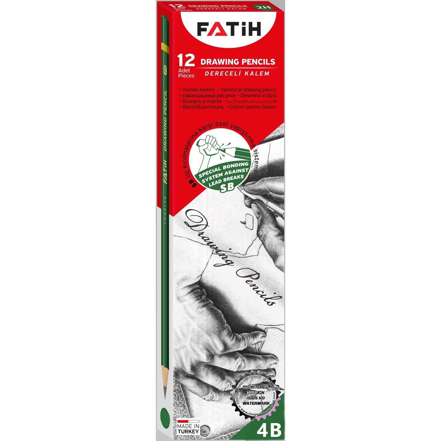 FATİH DERECELİ KALEM 4B 12 Lİ