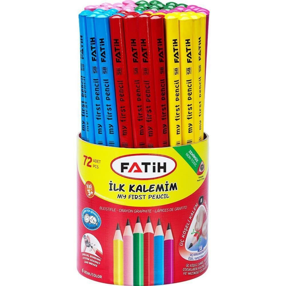 FATİH İLK KALEMİM JUMBO ÜÇGEN NATUREL 72 Lİ