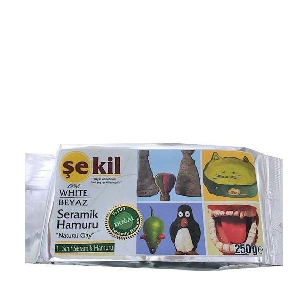 ŞEKİL SERAMİK HAMURU BEYAZ 250 GR.