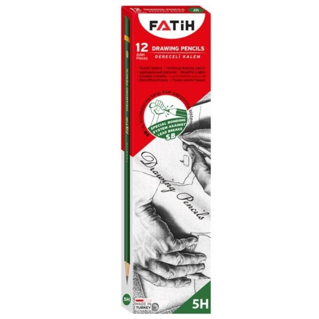 FATİH DERECELİ KALEM 5H 12 Lİ