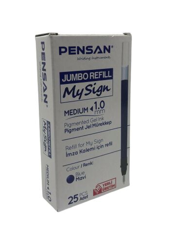 PENSAN MY SING JEL REFİL MAVİ 1.0 MM 25 Lİ